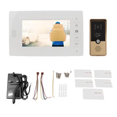 Video Doorbell Infrared Night Vision 120º Wide Angle with 7inch TFT Monitor Wired Video Intercom
