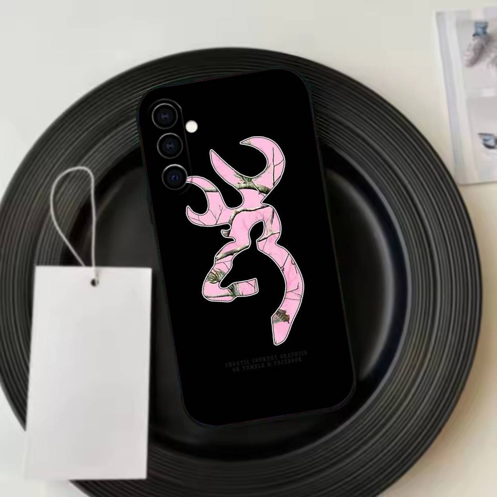 Cool B-BrowningS H-Huntings Deer Phone Case For Samsung Galaxy A73,A72,A71,A70,A53,A52,A51,Others Soft Black Cover
