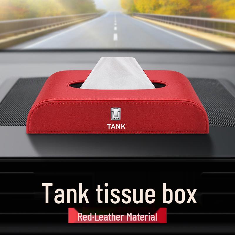 

Tank 300/400/500/700/800 Leather Tissue Box for Vehicle Interiors