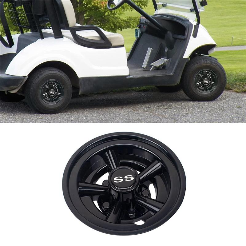 ABLZ-3Pcs 8Inch SS Golf Cart Wheel Cover Cap 5 Spoke Design Hub Cap For Golf Cart Club Car EZGO