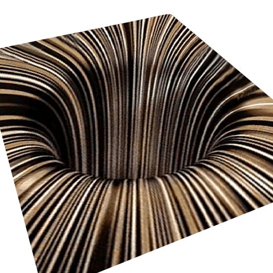 Yousheng Floor Mat 3D Illusion Rug Non-Slip Stable Design High Absorbent Entryway Rug Decorative Living Room Bedroom Carpet Home Decor