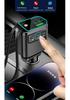 Bluetooth MP3 Car Charger with Digital Display, Super Fast Charging, High Sound Quality USB, and Retractable Cable