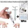 10/20/30/50Ml Pet Feeding Syringe Set - For Pig Piglet Cow Chicken Livestock Feeding Tools