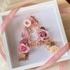Chinese 3D Wooden Photo Frame with Handmade Preserved Flowers and Storage Box
