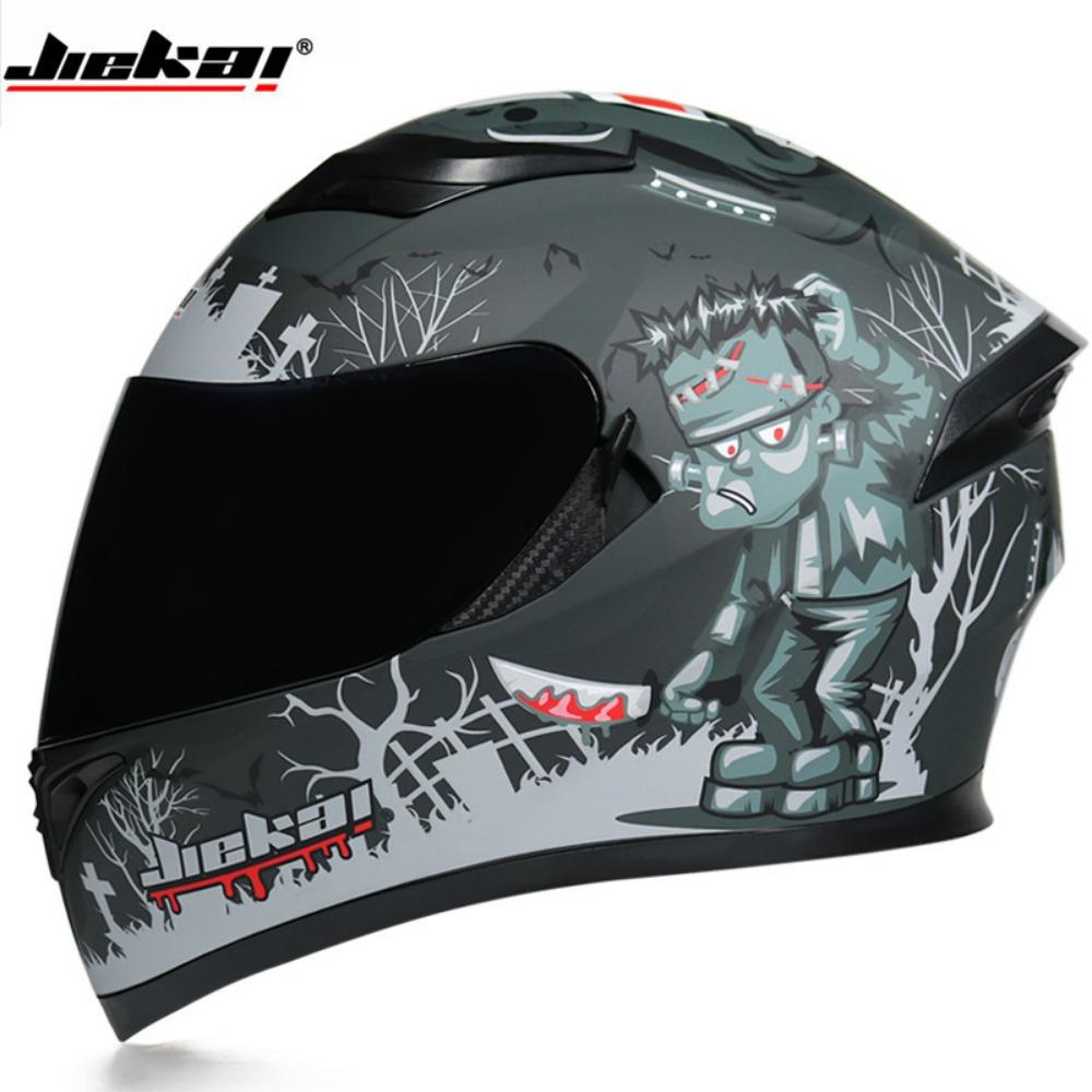 Double Lens Motorcycle Helmet Men's Off-Road Running Helmet Electric Vehicle Women's Winter Full Cap Full Helmet