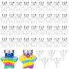 Plastic Sand Art Bottles with Caps Sand Art Containers Kits for Kids Craft DIY Art Activity Group Wedding Birthday Party Gift
