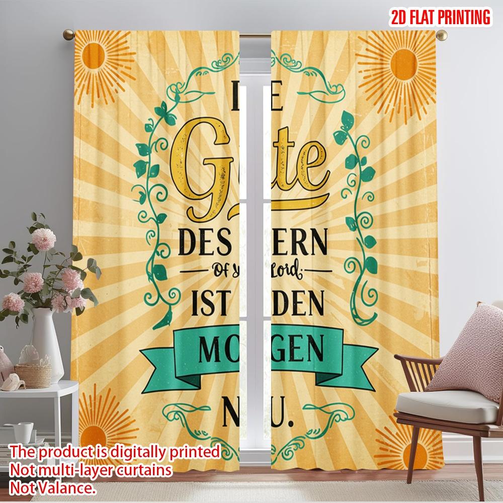 

2pcs 2D flat printing Drapes Mercy Grace Morning New Polyester Without Electricity Party Decorations for Room bedroom wall decor 52.50×116.00 CM 2pcs
