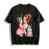 Mutter Tochter Geburtstag Druck Eltern-Kind Oberteile Für Erwachsene Kinder Reines Baumwoll-T-Shirt