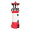 Solar Lighthouse 360 Degree Rotating Lighthouse Decoration Fadeless Resin LED Garden Lighthouse for Balcony Lawn BS38062