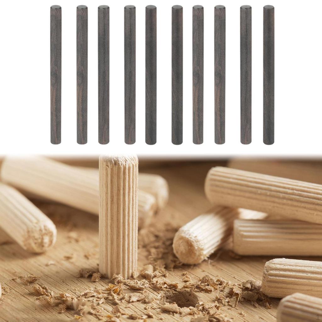 Dřevěné kolíkové tyče Kulaté tyčky Příslušenství, Pevné, Všestranné, Dekor Pevné Nedořešené Tvrdé dřevo pro