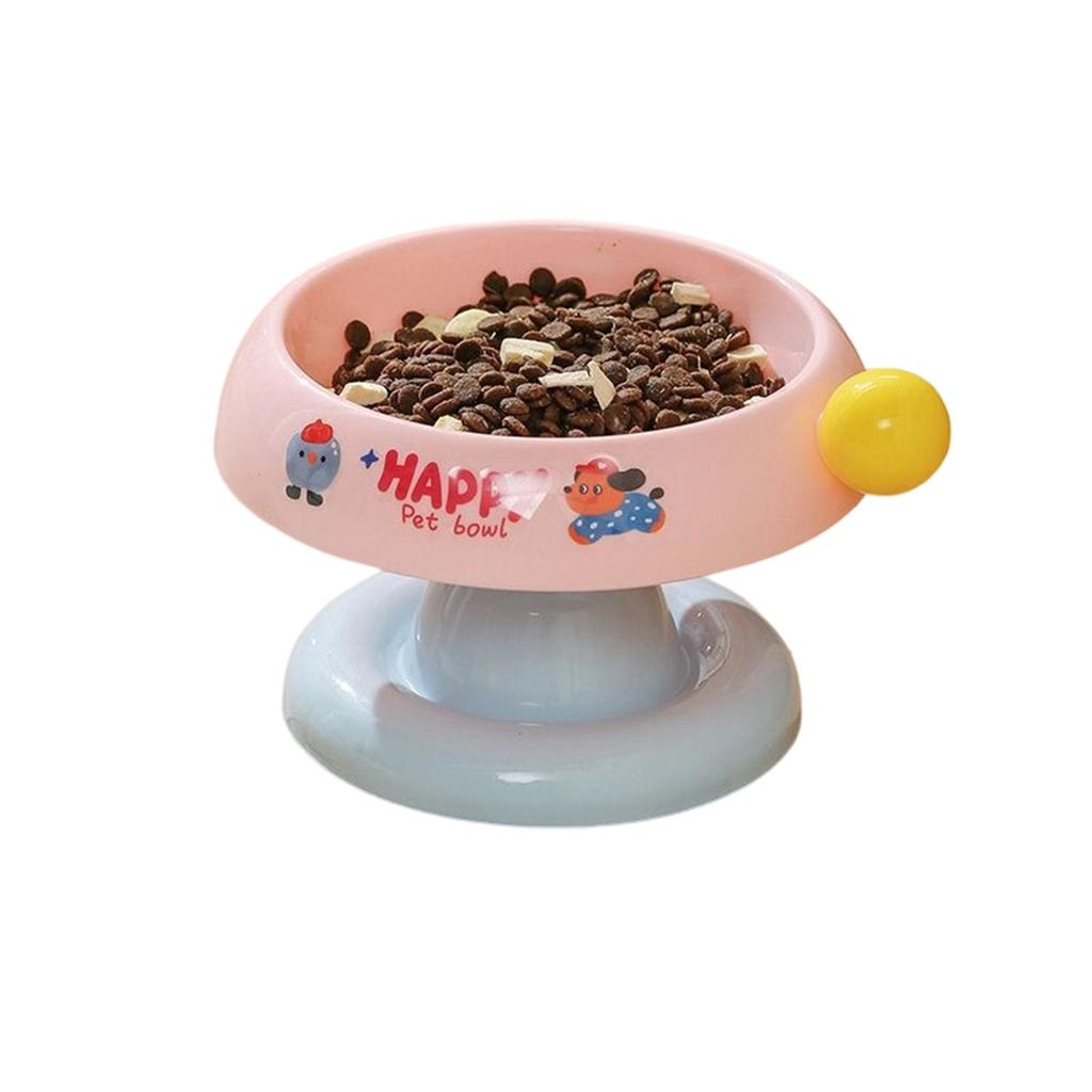Stainless Steel Catbowl, Non-, Dopamine-enhancing, Color-coated, -black Chin, High-legged Ice Cream Catbowl, Neck Support.