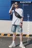 waist waist shoulder black Artisan-made pouch, bag, bag, crossbody, men's, unisex,