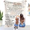 Mother's Day Greeting digital-printed polyester Bedroom velvet flannel soft sofa cover blanket Fleece soft sofa cover blankets