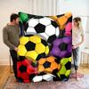 3D New Arrive Football Sports Theme Flannel Blanket for Bed Bedroom Sofa Picnic,Throw Blanket for Cover Outdoor Leisure Trip Nap