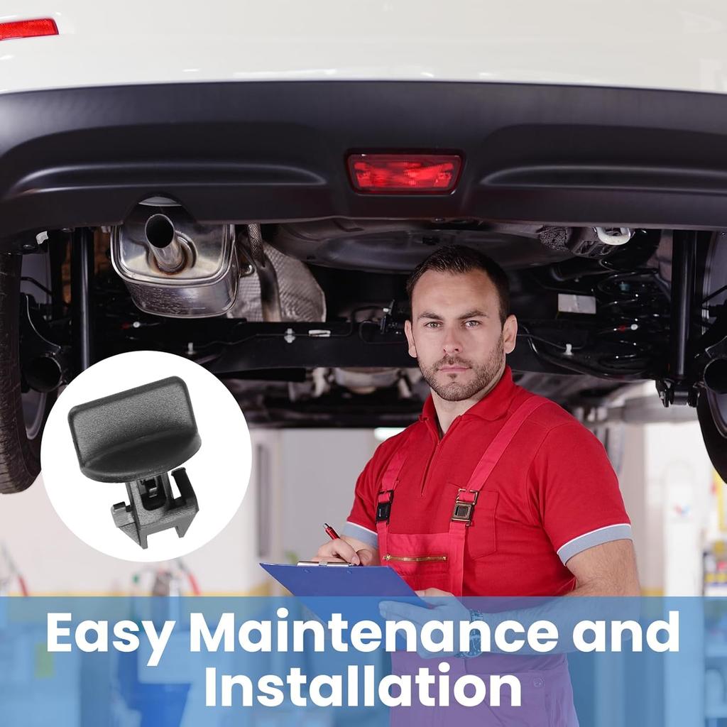 4 Pcs Rear Bumper Trailer Tow Hitch Trim Cover Retainer Clips, Durable Black ABS Plastic, Easy Tallation, Compatible with 68249278AA, SUV Bumper