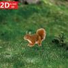 2D Cute Squirrel Garden Plug. Durable Outdoor Decor for Lawn, Yard & Flowerpots.