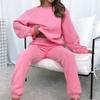 Autumn Women's Tracksuit O-neck Oversize Classic Solid Sweatshirts Two Piece Set Women Casual Trouser Suits for Women Streetwear