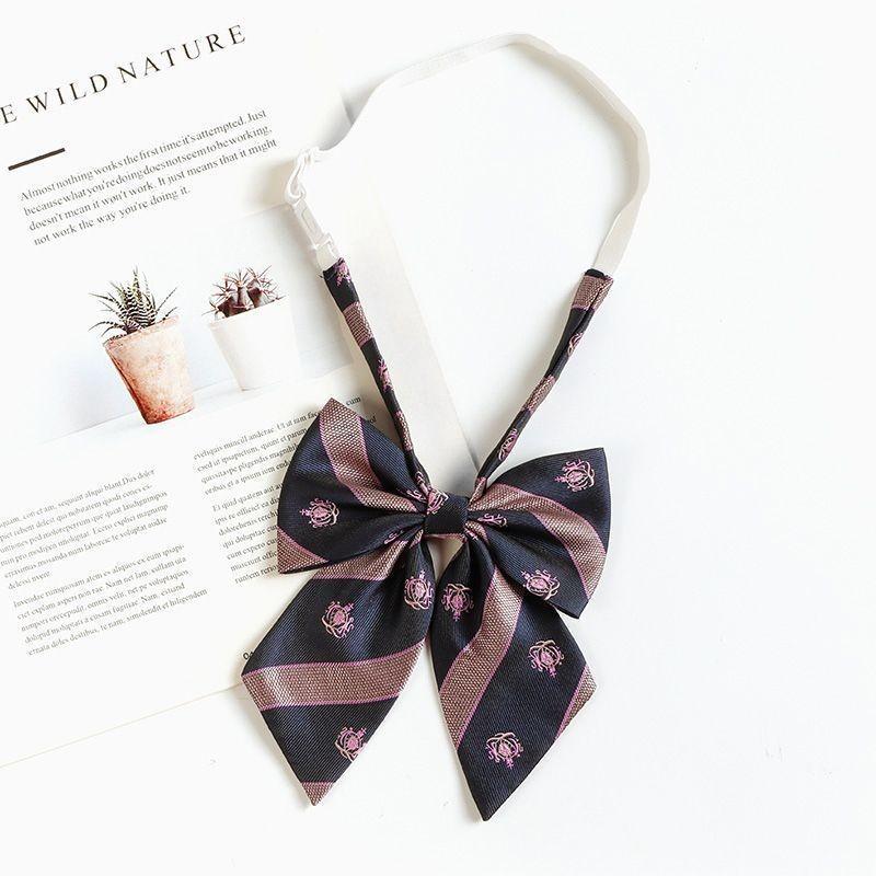 

Children Tie Made Of Polyester With Light Pink Fluorescent Design For Spring Wardrobe Style X