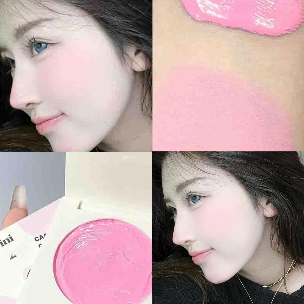 

CAPPUVINI Кремові рум яна Натуральні та довгостійкі Блискуча палетка рум ян