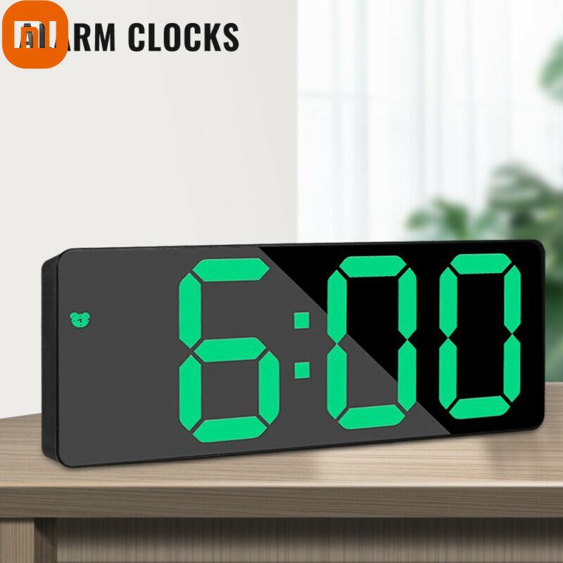 

Xiaomi Beishu New Mirror LED Alarm Clock Night Light Thermometer Digital Clock USB Charging