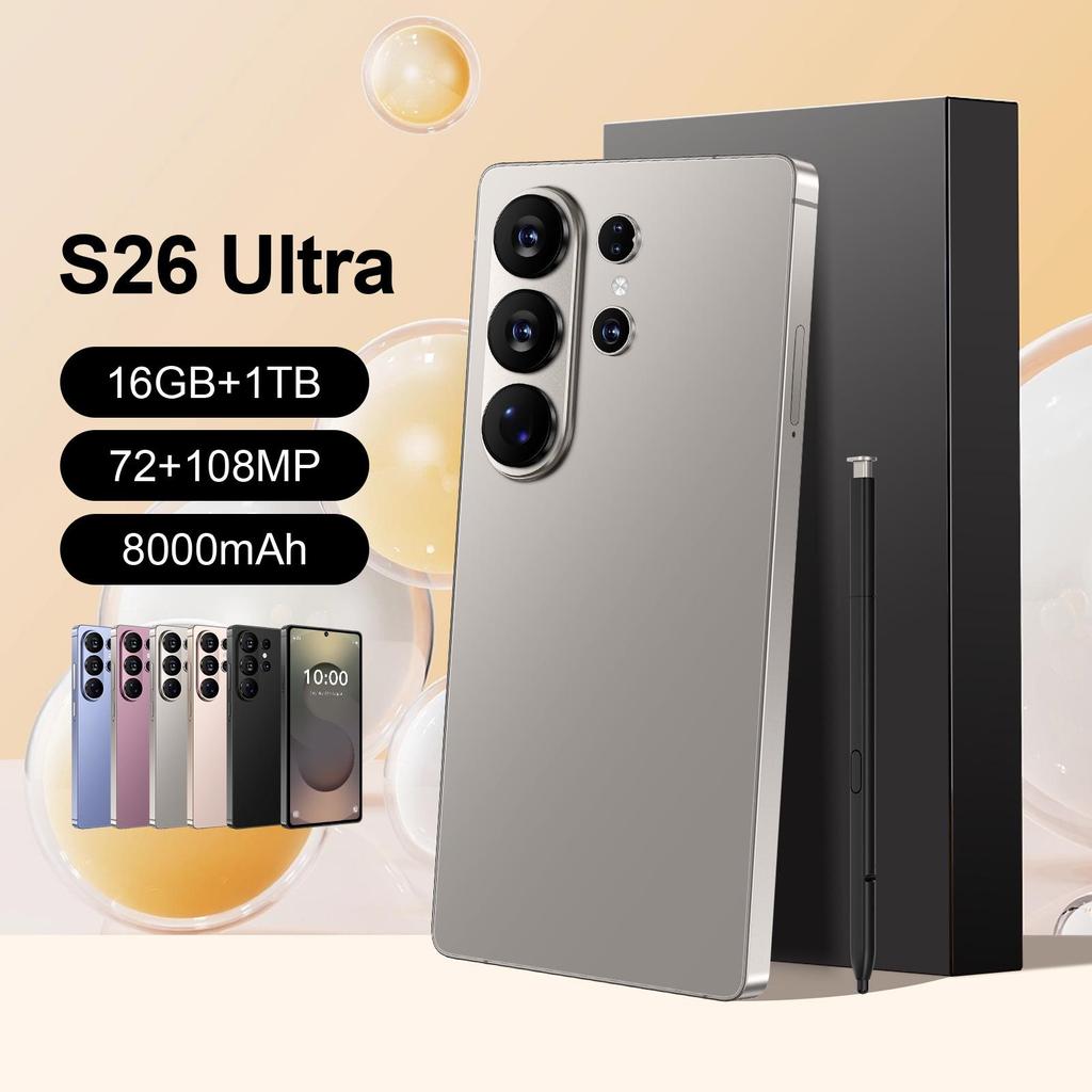 S26 Ultra Smartphone, 7,3" Display, 4 GB RAM, 64 GB Speicher, Brandneu.