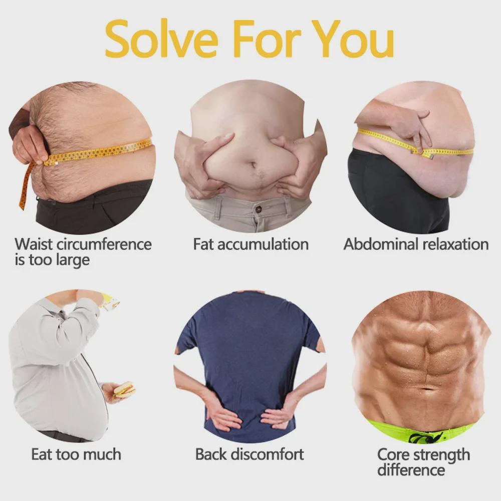 Schlankheitsweste für Herren: Zweireihiger Body Shaper & Sportkorsett zum Verstecken des Bierbauchs