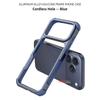 Aluminum Alloy Bumper Case for iPhone 18 16 17 Pro Max 16 17 18Open Back Frame with Cushioned Corners and Camera Edge Protection