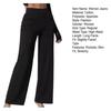 Jeans da donna elastici a vita alta aderenti leggermente svasati a gamba larga pantaloni lunghi in denim con tasche jeans tinta unita