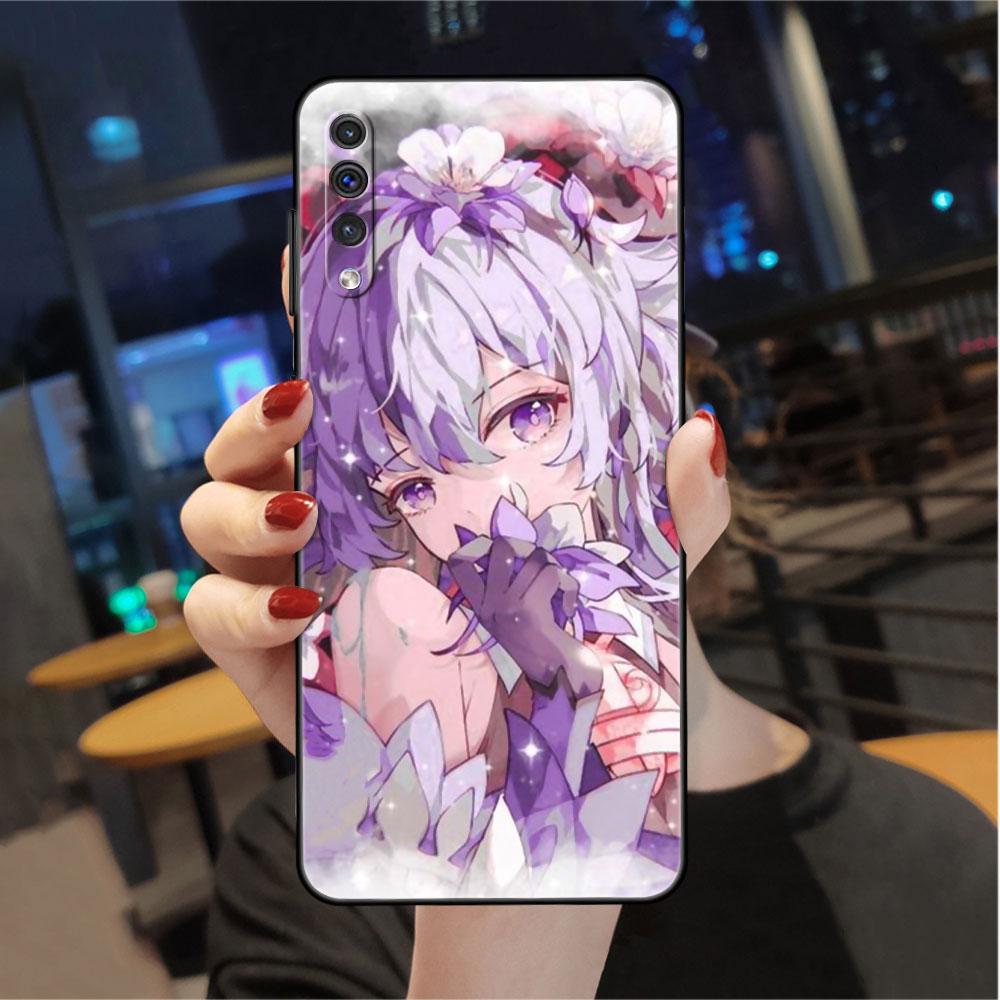 

Чехол для Samsung Galaxy A50 A70 A30 A20s A20e A10 A40 A10s A10e M52 M51 M31 M30s M21, черный чехол для телефона Genshin Impact Samsung A60