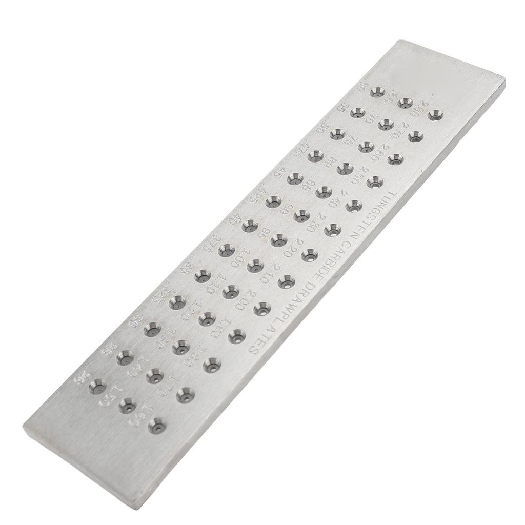 Gold- und Silberdraht Ziehplatte Wolframkarbid Rund Ziehplatte 39 Löcher 0,26 2,8 mm Ziehplatte für Schmuckherstellung