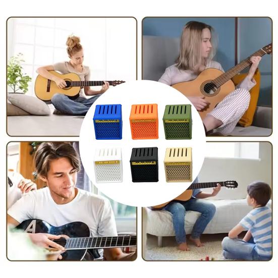 Guitar Pick Storage Box Retro Amplifier Design Pick Holder Pick Organizer Holds 5 Picks Display Stand Gift for Musicians Guitarists