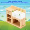 1:12     Accessory  ature Furniture   Kitchen Sink Wooden Wash Basin