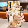 Phone Case For Motorola Edge 50 40 Pro 60 50 40 30 Ultra Neo Fusion Moto G85 G72 G53 G54 G84 G13 G32 Cartoon Capybara
