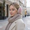 Skin-friendly Fabric Rear Hanging Ear Muffs Rear Worn Style Windproof Ear Covers  Winter Outdoor