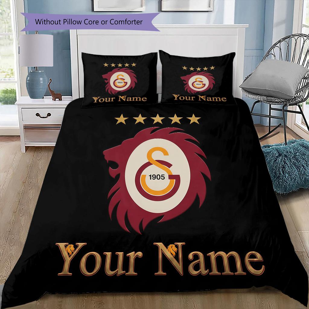 Custom Name Lion Pride Legacy Bedding,Quilt Set Quilt Cover Pillowcase Home Birthday Gift (1 * duvet cover + 2 * pillowcase, without core)