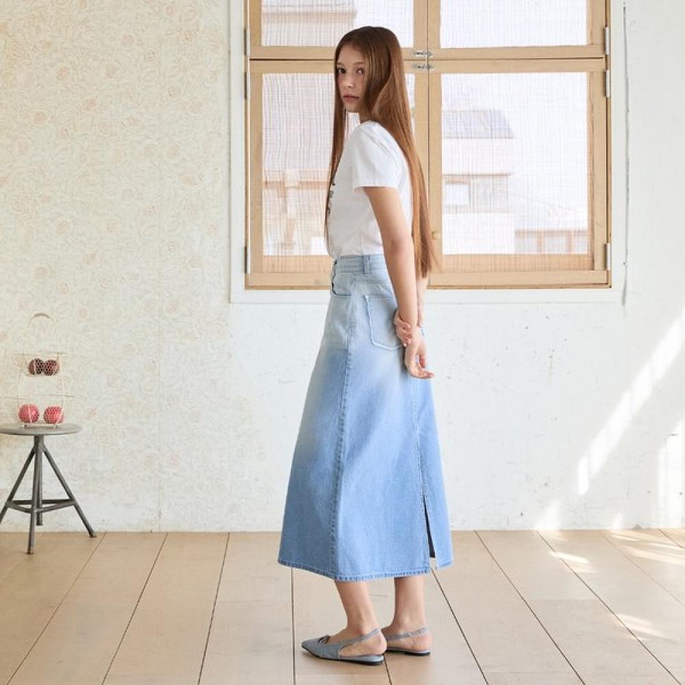EGOIST GrAdAtion A Line Denim Long Skirt  Es2ods02 