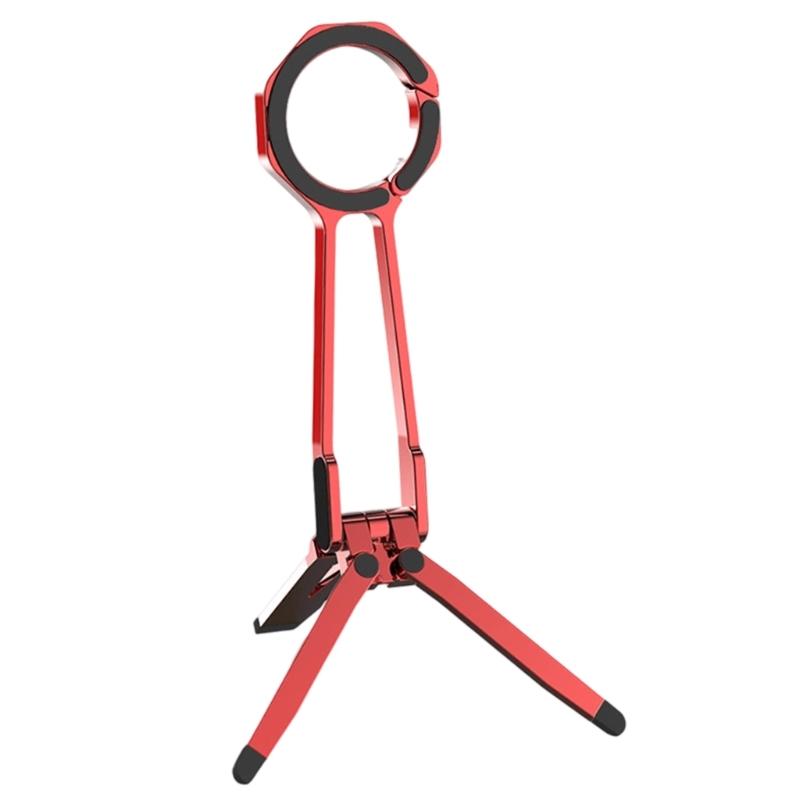 Stabiles Dreieckiges Design Handyhalterung Rack Stütze Magnetfuß 360° Drehung für Videoanrufe Aufnahme Inhaltserstellung