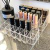 Caja de Almacenamiento de Lápices Labiales Ahorra Espacio Transparente 12/18/36 Rejillas Soporte para Maquillaje de Labios para Mujeres Uso Diario