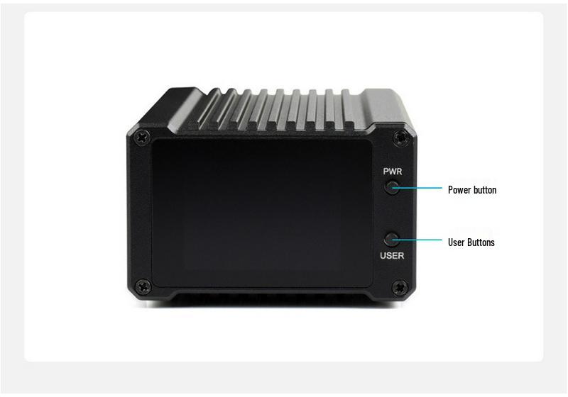 Raspberry Pi CM4 NAS Server with Dual SATA & 2-inch LCD
