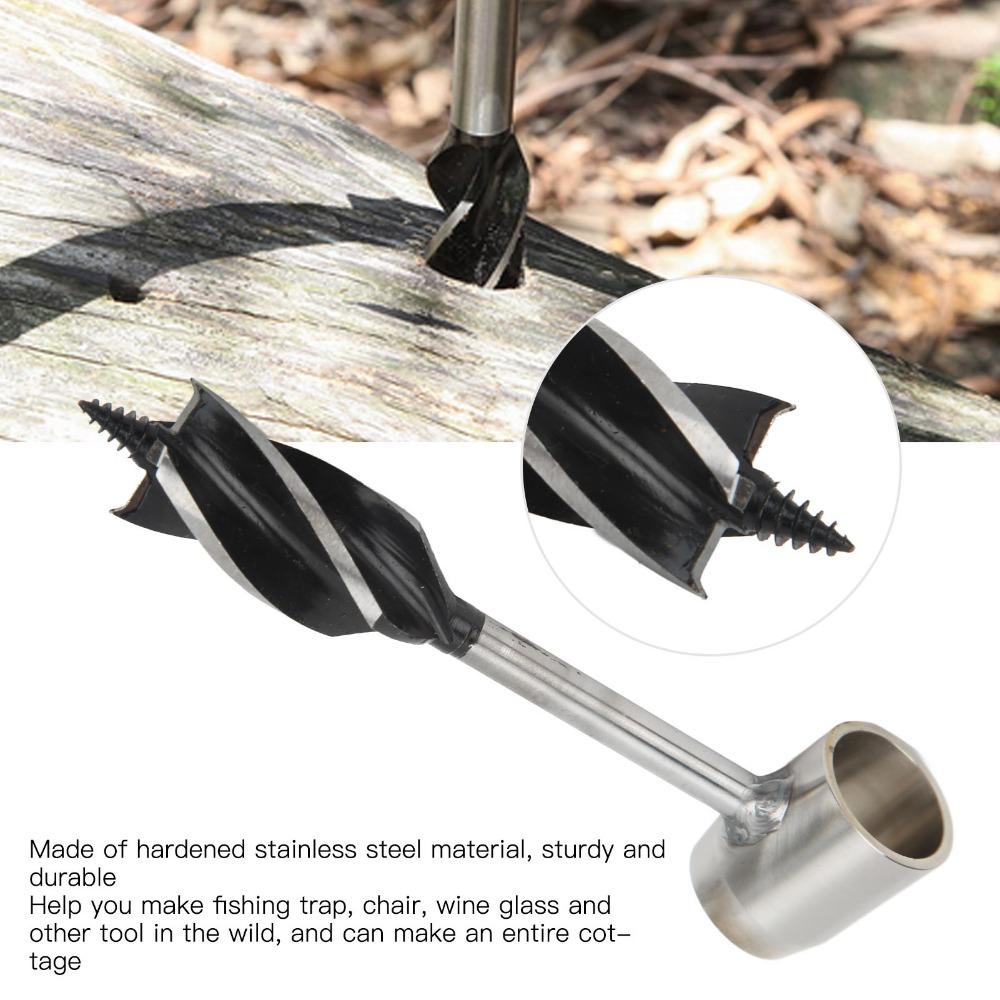 Portable Design Hand Auger Wrench Multifunctional Scotch Eye Auger Manual Hole Make  For Survival