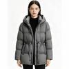 Autumn and winter new waist hooded down jacket women's short fashion and thin temperament white duck down warm jacket tide