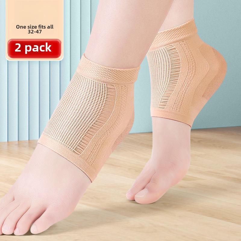 Silicone Moisturizing Heel Protector Socks - Anti-Crack Cotton Cover for Men and Women