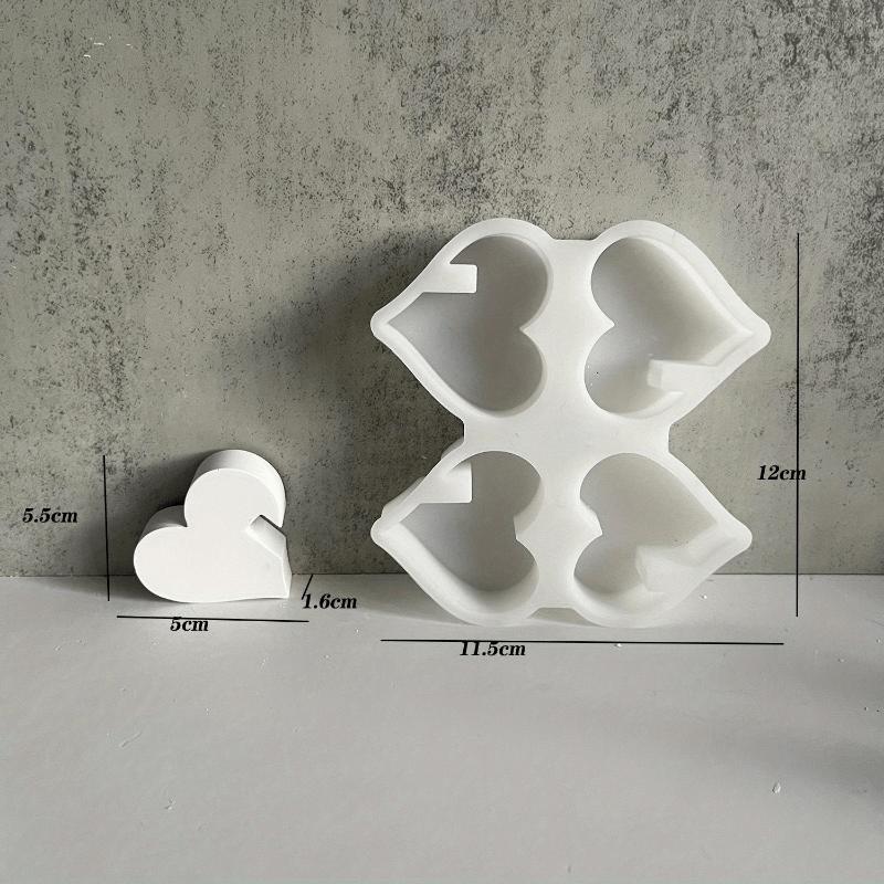 Love Insert Ornament Mold Plaster Molds Plaster Love Love Drip Silicone Moulds Concrete