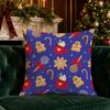 Christmas Cute Throw Pillow Covers Pattern Cushion Cover Suitable for Sofa Bedroom Car Pillow Cover