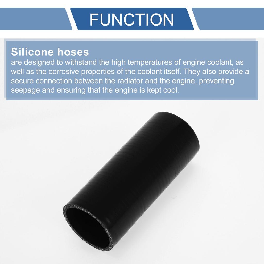 X AUTOHAUX Black Silicone 54mm 150mm 4mm Silicone Hose Intercooler