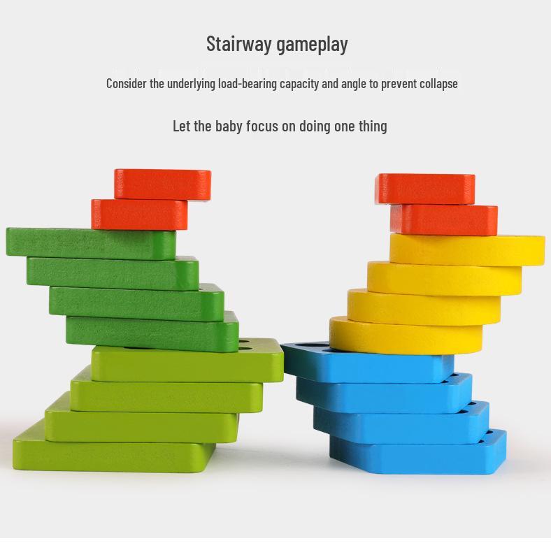 Montessori Geometric Shape Matching Blocks: Educational Early Learning Toy Set for Babies and Toddlers.