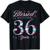 Blessed By God For 36 Years Old 36th Birthday Woman Queen T-Shirt