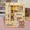 6Pcs/Set Erasers Stationery Set Stationery Study Stationery Set Cute Children's Pencils  Gift
