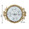 French Retro Lace Glass Jewelry Tray Entryway Storage Tray Candle and Aromatherapy Tray for Living Room Desktop