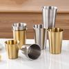 Wine Cup 400/500ML Stainless Steel Cup Thickened Water Cup Beer Cup Wide Mouth Drinking Cup Kitchen